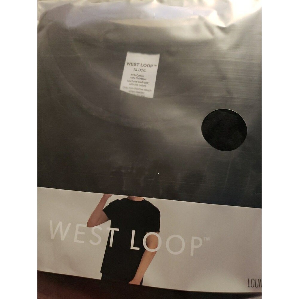 West Loop Men’s Lounge Tee Black Size XL/XXL